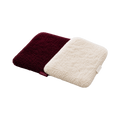 nine25 microfibre wash pads in cream and deep wine